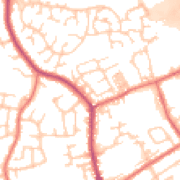 Daytime road noise heatmap for PR5 6BW