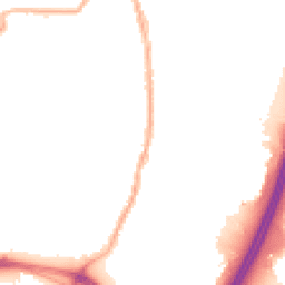 Night-time road noise heatmap for PR5 6EB