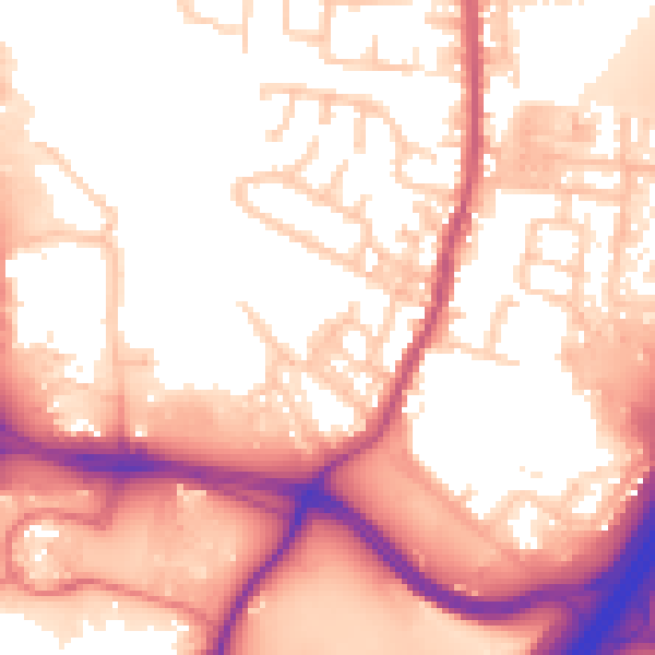 Daytime road noise heatmap for PR5 6FR