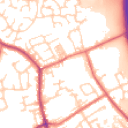 Daytime road noise heatmap for PR5 6GE