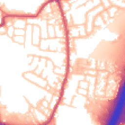 Daytime road noise heatmap for PR5 6HA