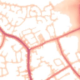Daytime road noise heatmap for PR5 6QA
