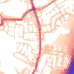 Daytime road noise heatmap for PR5 6RY