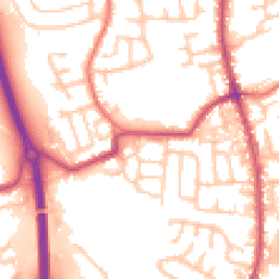 Daytime road noise heatmap for PR5 6SZ
