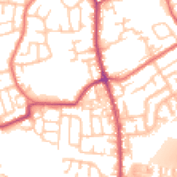 Daytime road noise heatmap for PR5 6TA