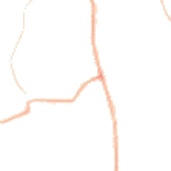 Night-time road noise heatmap for PR5 6TA