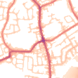Daytime road noise heatmap for PR5 6TL