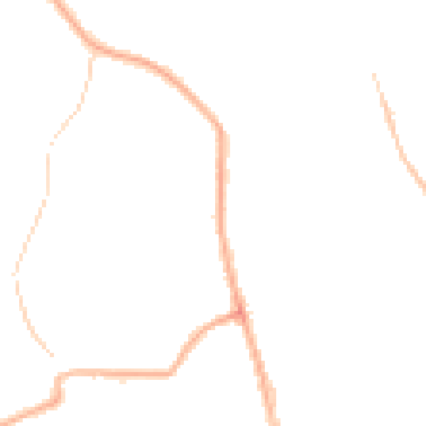 Night-time road noise heatmap for PR5 6XH
