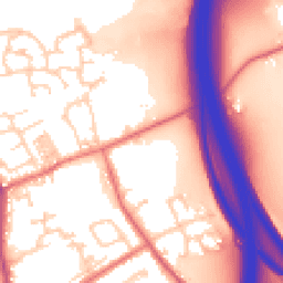 Daytime road noise heatmap for PR5 6ZJ