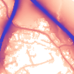 Daytime road noise heatmap for PR5 6ZN
