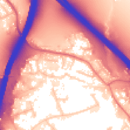 Daytime road noise heatmap for PR5 6ZQ