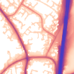 Daytime road noise heatmap for PR5 8BA
