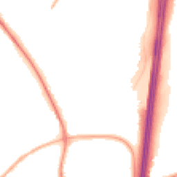 Night-time road noise heatmap for PR5 8BA