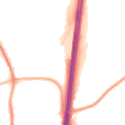 Night-time road noise heatmap for PR5 8BS