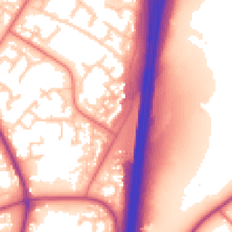 Daytime road noise heatmap for PR5 8ET