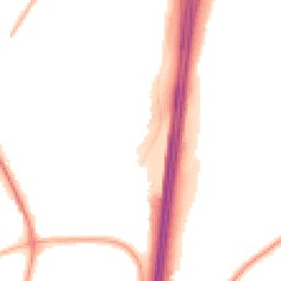 Night-time road noise heatmap for PR5 8ET