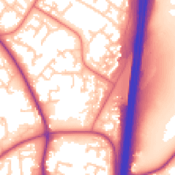 Daytime road noise heatmap for PR5 8HT