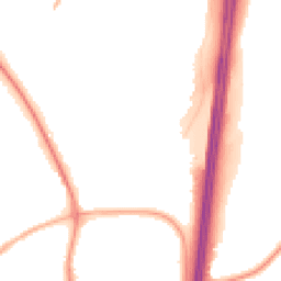 Night-time road noise heatmap for PR5 8HT