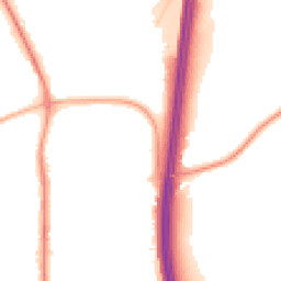 Night-time road noise heatmap for PR5 8JQ