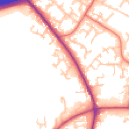Daytime road noise heatmap for PR5 8JS