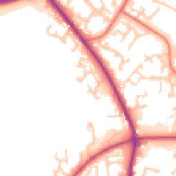 Daytime road noise heatmap for PR5 8LA