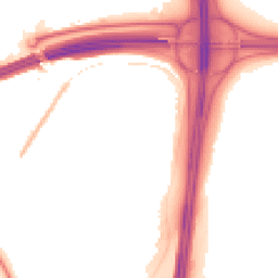 Night-time road noise heatmap for PR5 8LE