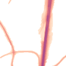 Night-time road noise heatmap for PR5 8LJ