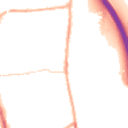 Night-time road noise heatmap for PR6 0AG