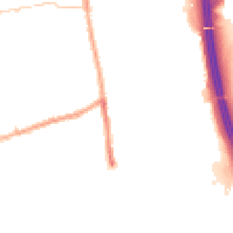 Night-time road noise heatmap for PR6 0AP