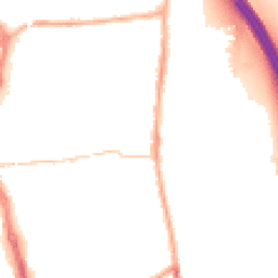 Night-time road noise heatmap for PR6 0BG