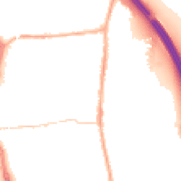 Night-time road noise heatmap for PR6 0BS