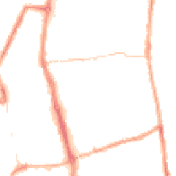 Night-time road noise heatmap for PR6 0BW
