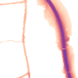 Night-time road noise heatmap for PR6 0BZ