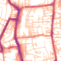 Daytime road noise heatmap for PR6 0DG