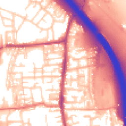 Daytime road noise heatmap for PR6 0DR