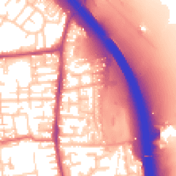 Daytime road noise heatmap for PR6 0EA