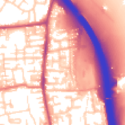 Daytime road noise heatmap for PR6 0EP