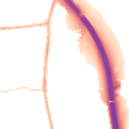 Night-time road noise heatmap for PR6 0EP