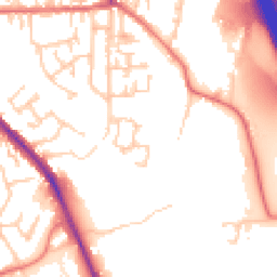 Daytime road noise heatmap for PR6 0LA