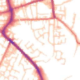 Daytime road noise heatmap for PR6 0LL