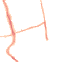 Night-time road noise heatmap for PR6 0PQ