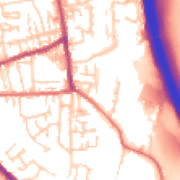 Daytime road noise heatmap for PR6 0QH
