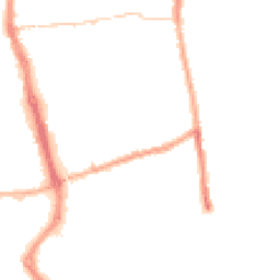 Night-time road noise heatmap for PR6 0RU