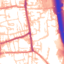 Daytime road noise heatmap for PR6 0SB