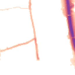 Night-time road noise heatmap for PR6 0SB