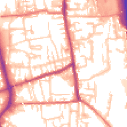 Daytime road noise heatmap for PR6 0SH