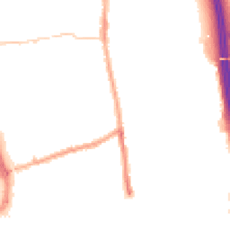 Night-time road noise heatmap for PR6 0ST