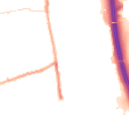 Night-time road noise heatmap for PR6 0SX