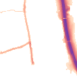 Night-time road noise heatmap for PR6 0TF