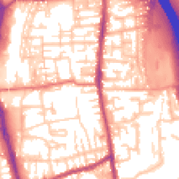 Daytime road noise heatmap for PR6 0TP